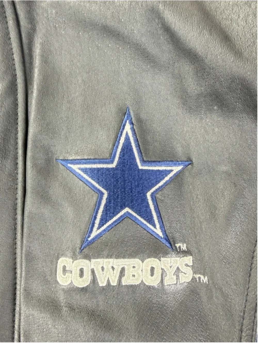 Vintage Dallas Cowboys Authentic Pro Line Men's Size Medium 100% Genuine Leather